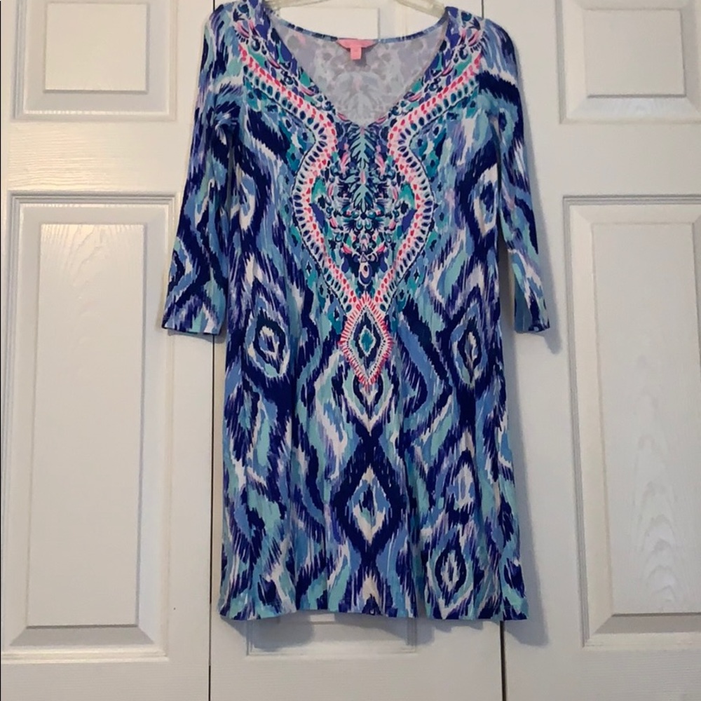 Classic Lilly Pulitzer Quarter Sleeve Shift Dress